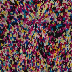 Pre Owned Diane Von Furstenberg Multicolor Printed Silk Cerrado Dress M