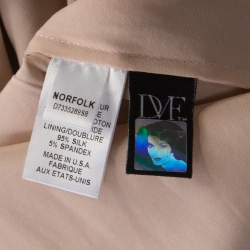 Pre Owned Diane Von Furstenberg Black and Blush Pink Floral Lace Norfolk Dress S