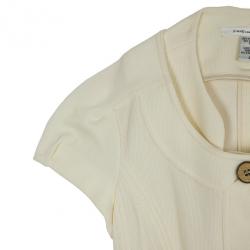 Pre Owned Diane Von Furstenberg Travis Short Sleeve Jacket S