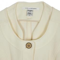 Pre Owned Diane Von Furstenberg Travis Short Sleeve Jacket S