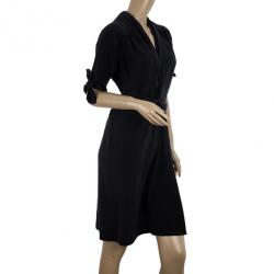 Pre Owned Diane Von Furstenberg Corrine Wrap Dress S