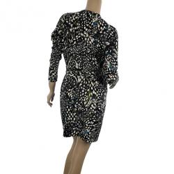 Pre Owned Diane Von Furstenberg Wild Quail Fraseire Button Down Cardigan Size M