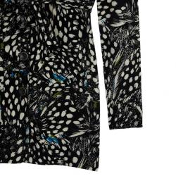 Pre Owned Diane Von Furstenberg Wild Quail Fraseire Button Down Cardigan Size M