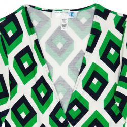 Pre Owned Diane Von Furstenberg Vintage Julian Cube Dress S