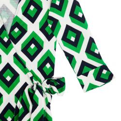 Pre Owned Diane Von Furstenberg Vintage Julian Cube Dress S