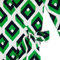 Pre Owned Diane Von Furstenberg Vintage Julian Cube Dress S