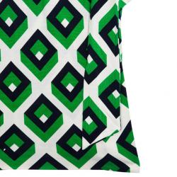 Pre Owned Diane Von Furstenberg Vintage Julian Cube Dress S