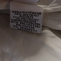 Pre Owned Diane Von Furstenberg Metallic Gold Knit Sleeveless Maxi Wrap Dress M