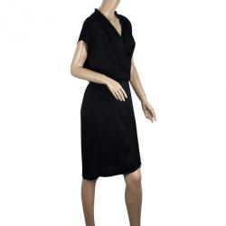 Pre Owned Diane Von Furstenberg Mateo Black Dress XL