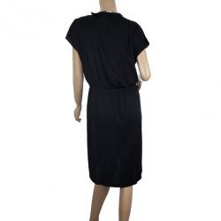 Pre Owned Diane Von Furstenberg Mateo Black Dress XL