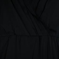 Pre Owned Diane Von Furstenberg Mateo Black Dress XL