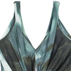 Pre Owned Diane Von Furstenberg Milton Printed Dress L