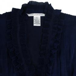 Pre Owned Diane Von Furstenberg Matador Long Sleeve Top S