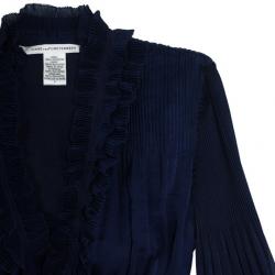 Pre Owned Diane Von Furstenberg Matador Long Sleeve Top S