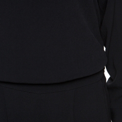 Diane Von Furstenberg Black Crepe Cynthia Jumpsuit S 