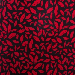 Pre Owned Diane Von Furstenberg Red Printed Silk Strapless Baby Jane Dress L