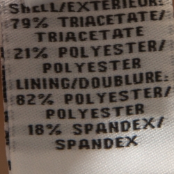 Pre Owned Diane Von Furstenberg Butter Cream Crepe Ruched Detail Beyatta Dress S