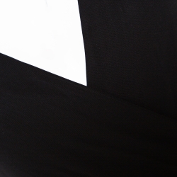 Pre Owned Diane von Furstenberg Black Jersey New Julian Two Wrap Dress M