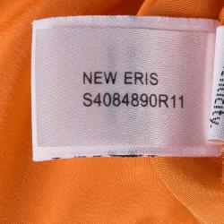 Pre Owned Diane von Furstenberg Tangerine New Eris Top S