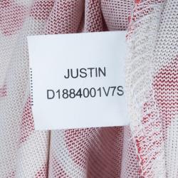 Pre Owned Diane von Furstenberg Vintage Justin Wrap Silk Jersey Dress M