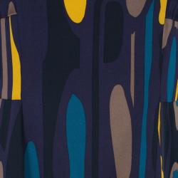 Pre Owned Diane Von Furstenberg Samuella Printed Shift Dress L