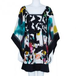 Pre Owned Diane Von Furstenberg Leena Babydoll Silk Dress S