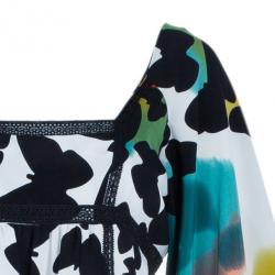 Pre Owned Diane Von Furstenberg Leena Babydoll Silk Dress S