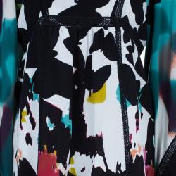 Pre Owned Diane Von Furstenberg Leena Babydoll Silk Dress S