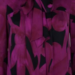 Pre Owned Diane Von Furstenberg Akita Printed Shift Dress S