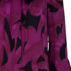 Pre Owned Diane Von Furstenberg Akita Printed Shift Dress S