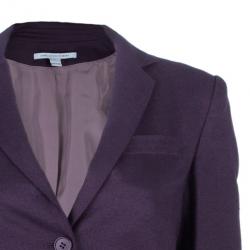 Pre Owned Diane Von Furstenberg Plum Plaxico Blazer S