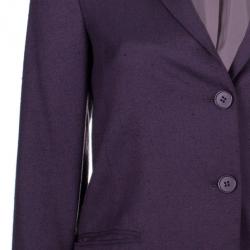 Pre Owned Diane Von Furstenberg Plum Plaxico Blazer S