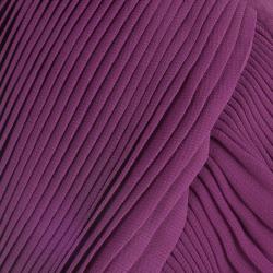 Pre Owned Diane Von Furstenberg Clemence Pleated Sleeve Fuchsia Top M