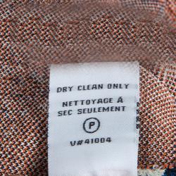 Pre Owned Diane Von Furstenberg Multicolor Jacquard Knit Fitted Flared Ilsa Dress M