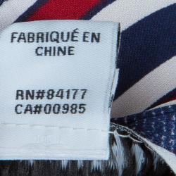 مملوكة مسبقًا Diane Von Furstenberg Multicolor Geometric Print Silk Freya Dress L