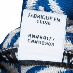 Pre Owned Diane Von Furstenberg Multicolor Printed New Julian Two Desert Band Wrap Dress S