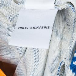 Pre Owned Diane Von Furstenberg Multicolor Printed New Julian Two Desert Band Wrap Dress S