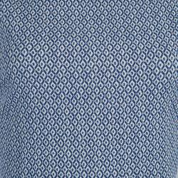 Pre Owned Diane Von Furstenberg Blue Printed Sleeveless Jeannie Dress S