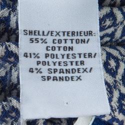 Pre Owned Diane Von Furstenberg Blue Printed Sleeveless Jeannie Dress S