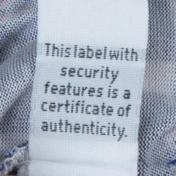 Pre Owned Diane Von Furstenberg Blue Printed Callista Wrap Dress M