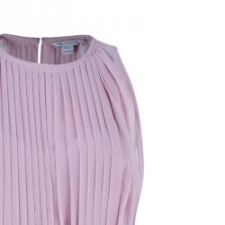 Pre Owned Diane Von Furstenberg Ria Blush Pink Pleated Dress L