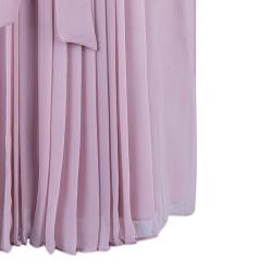 Pre Owned Diane Von Furstenberg Ria Blush Pink Pleated Dress L