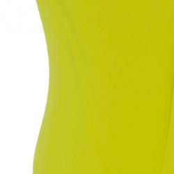 Pre Owned Diane Von Furstenberg New Liluye One Shoulder Silk-crepe Dress M