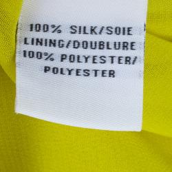 Pre Owned Diane Von Furstenberg New Liluye One Shoulder Silk-crepe Dress M