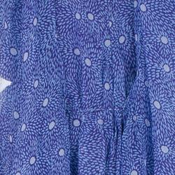 Pre Owned Diane Von Furstenberg Damiana Printed Silk Chiffon Dress M