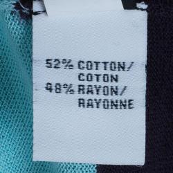 Pre Owned Diane Von Furstenberg Kinaya Knit Wrap Dress L