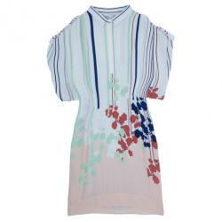 Pre Owned Diane Von Furstenberg Karin Printed Shirt Dress XL