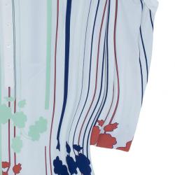 Pre Owned Diane Von Furstenberg Karin Printed Shirt Dress XL