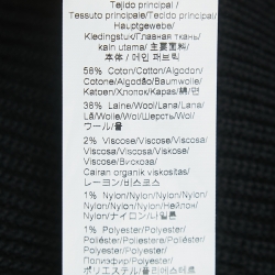 Pre Owned Kenzo Black Knit Logo Detail Sleeve Midi Dress M