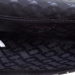 Pre Owned Diane Von Furstenberg Black Lace Envelope Clutch